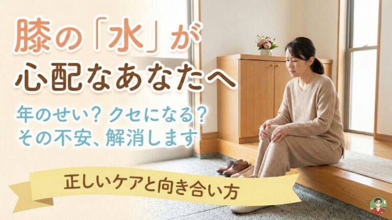 膝の水を抜くとクセになる