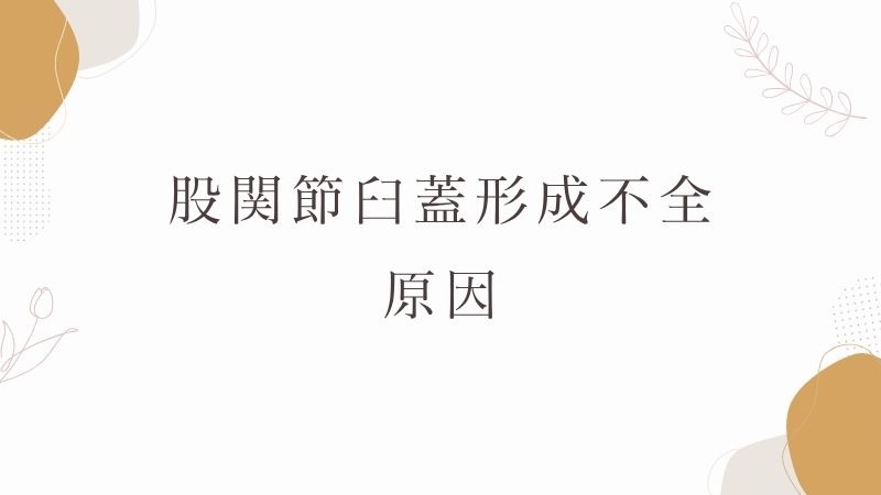 股関節臼蓋形成不全の原因