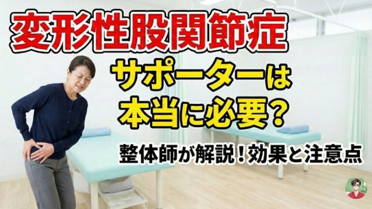 変形性股関節症　サポーター